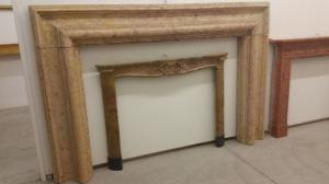 Salvator Rosa fireplace in Verona coral pink marble